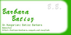 barbara batisz business card